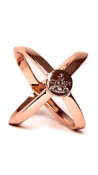 Classic Clare Haggas Rose Gold Finish Scarf Ring