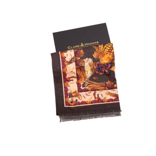 George & Friends Charcoal Wool Silk Wrap