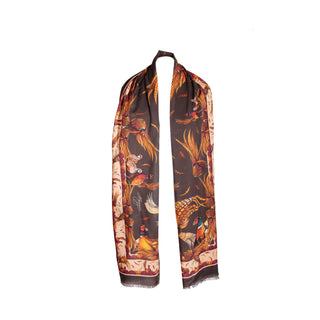 George & Friends Charcoal Wool Silk Wrap