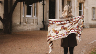 George & Friends Toffee Wool Silk Wrap