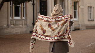 George & Friends Toffee Wool Silk Wrap