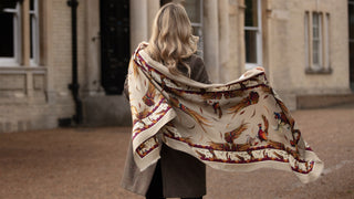 George & Friends Toffee Wool Silk Wrap