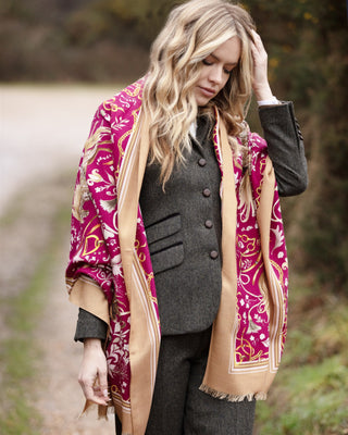 The Joy Ride Portobello Pink Wool Silk Wrap