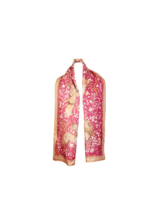 The Joy Ride Portobello Pink Classic Pure Silk Scarf