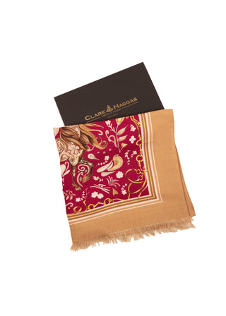 The Joy Ride Portobello Pink Wool Silk Shawl