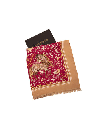 The Joy Ride Portobello Pink Wool Silk Wrap