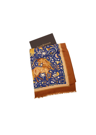 The Joy Ride Noble Navy Wool Silk Wrap