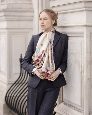 Turf War Porcelain Classic Silk Scarf
