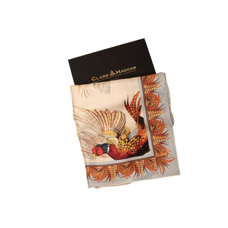 Turf War Porcelain Large Square Silk Scarf