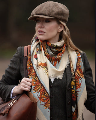 Turf War Porcelain Wool Silk Shawl