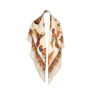 Turf War Porcelain Wool Silk Shawl