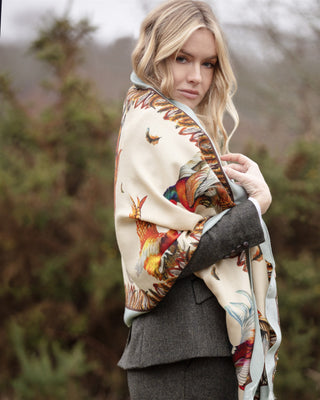 Turf War Porcelain Wool Silk Wrap