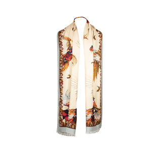 Turf War Porcelain Wool Silk Wrap