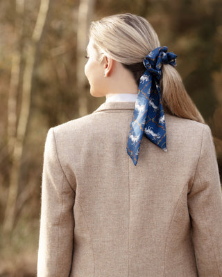 Equestrian Medium Tail Silk Scrunchie
