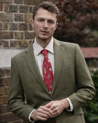 A Head of the Game Red Gentlemen's Tie