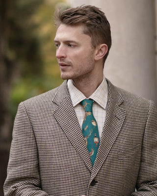 A Head of the Game Teal Gentlemen's Tie