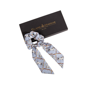 Equestrian Medium Tail Silk Scrunchie