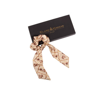 Equestrian Medium Tail Silk Scrunchie