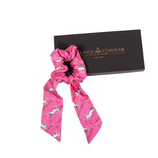 Equestrian Medium Tail Silk Scrunchie