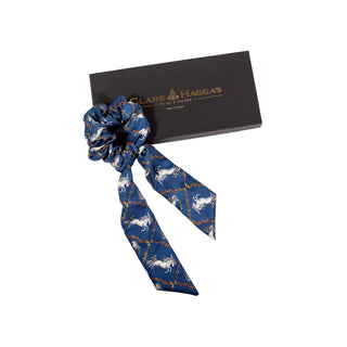 Equestrian Medium Tail Silk Scrunchie