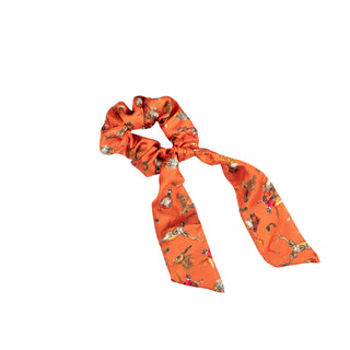 Wildlife Medium Tail Silk Scrunchie