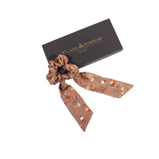 Wildlife Medium Tail Silk Scrunchie