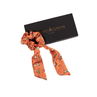 Wildlife Medium Tail Silk Scrunchie