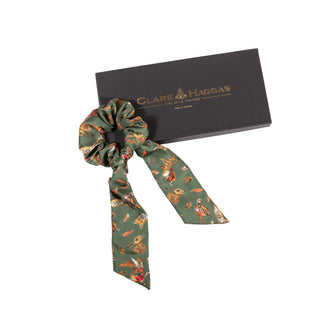 Wildlife Medium Tail Silk Scrunchie