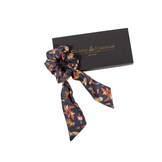 Wildlife Medium Tail Silk Scrunchie
