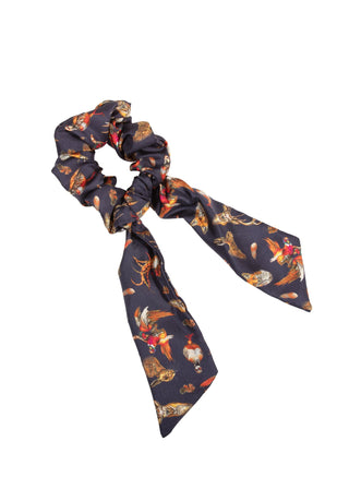 Wildlife Medium Tail Silk Scrunchie