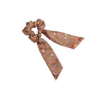 Wildlife Medium Tail Silk Scrunchie