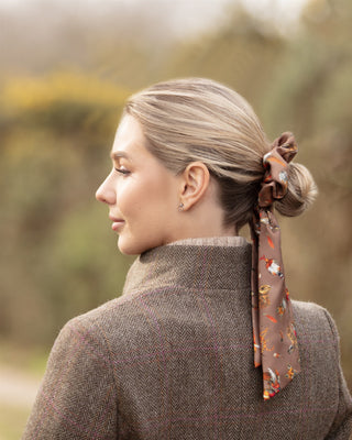 Wildlife Medium Tail Silk Scrunchie