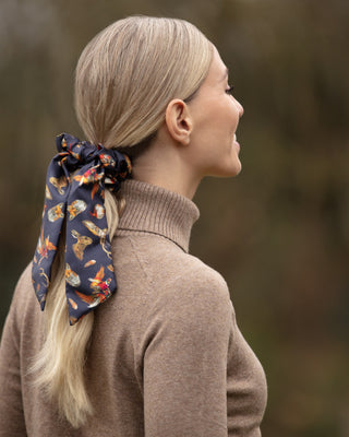Wildlife Medium Tail Silk Scrunchie