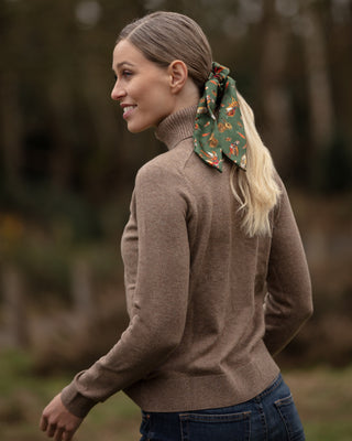 Wildlife Medium Tail Silk Scrunchie