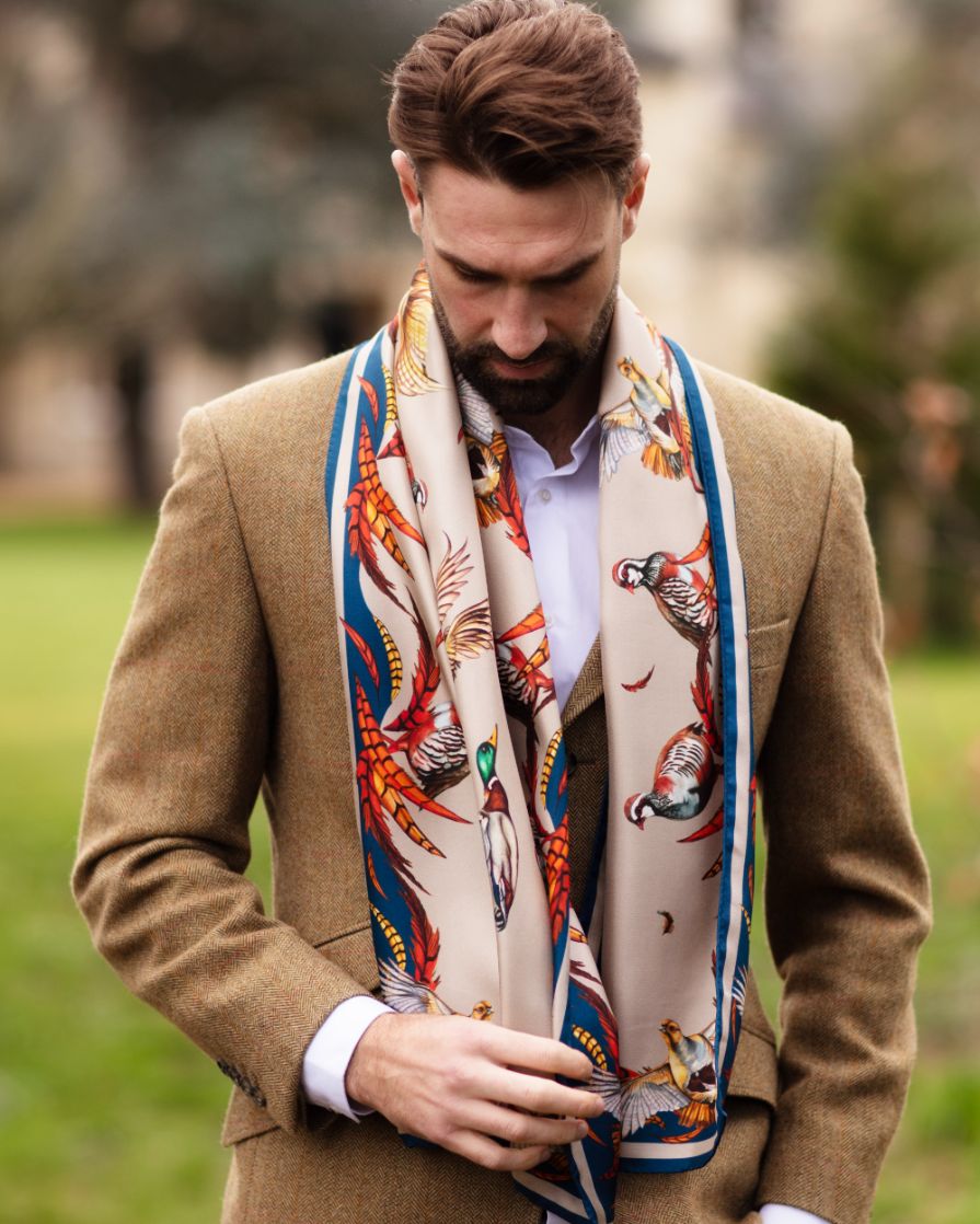 Hermes scarf deals man