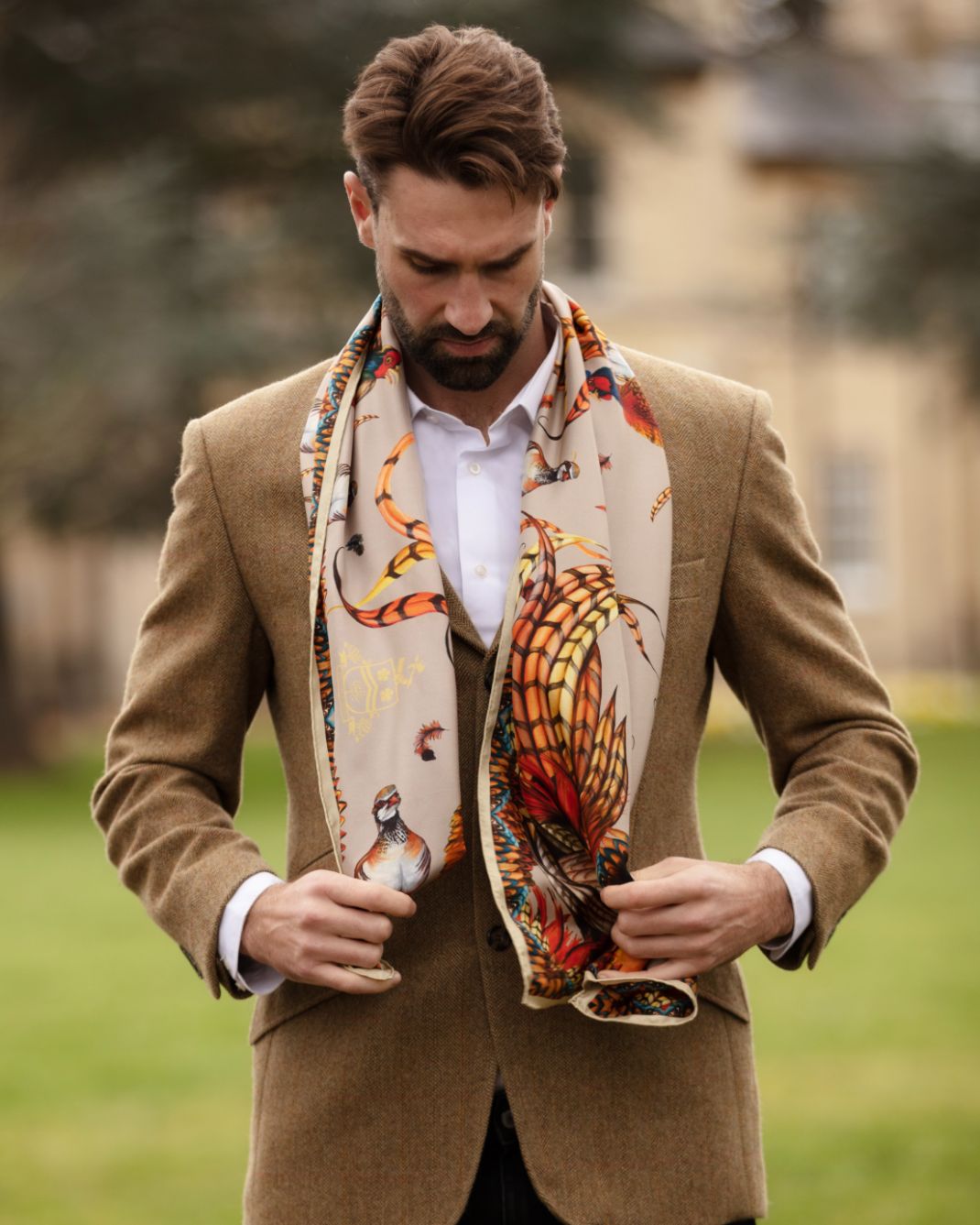 Flamboyant Man Scarf