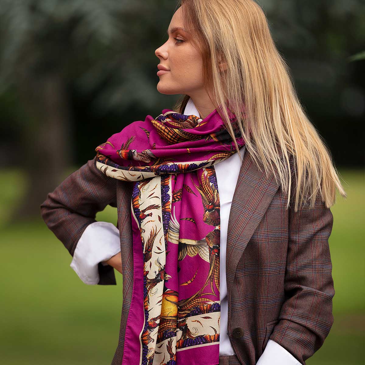 The Cowel Neck Drape, the best way to tie a classic or rectangluar scarf.