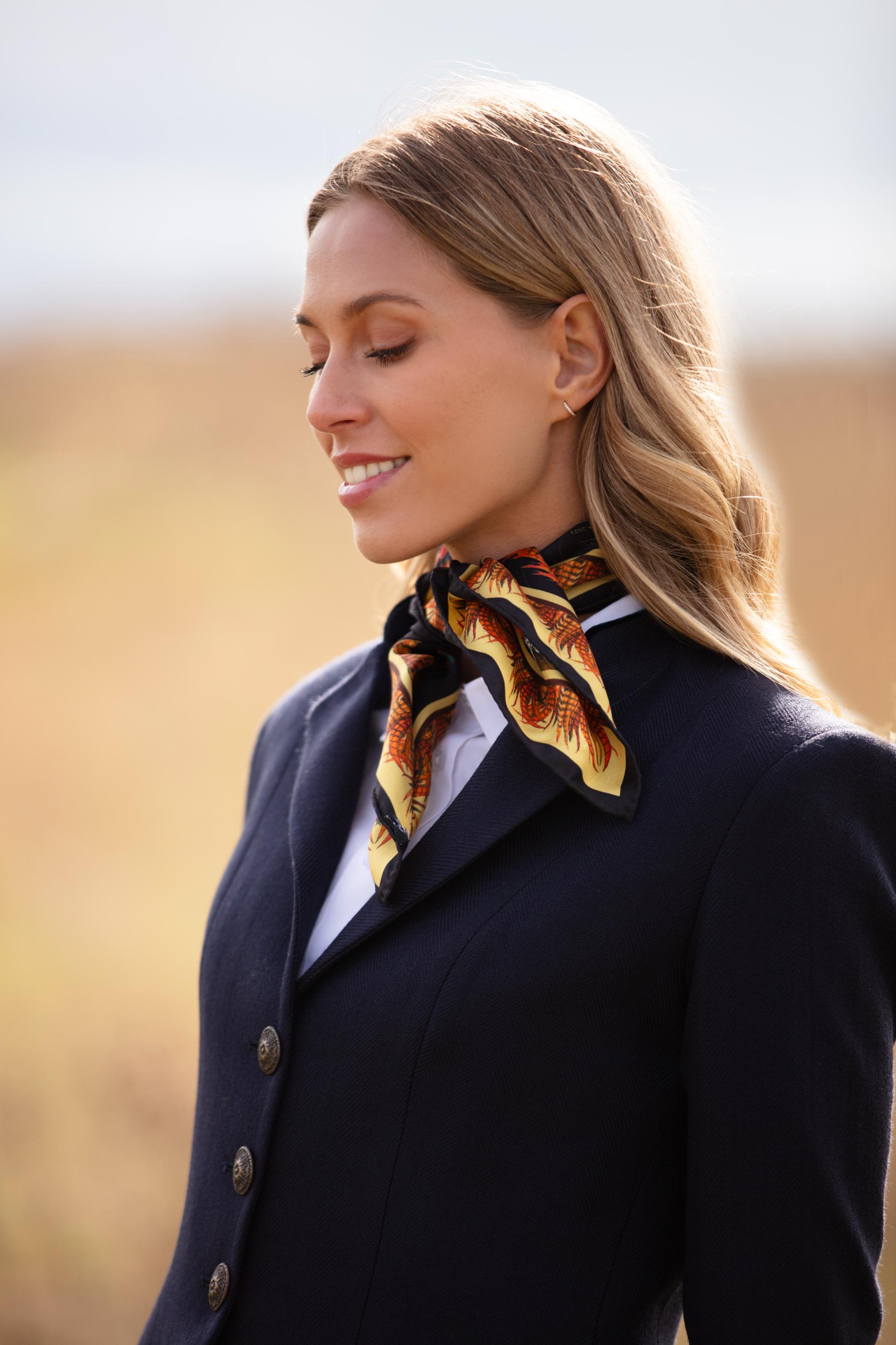 Black blazer with scarf new arrivals