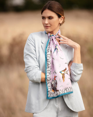 Clare Haggas Watching Over Me Heather Pink Classic Scarf