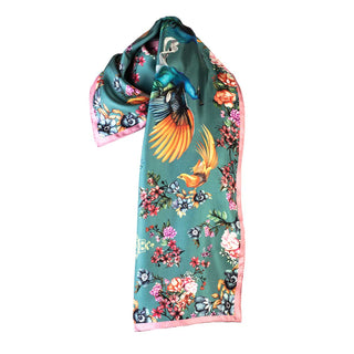 Airs & Graces Willow Narrow Silk Scarf