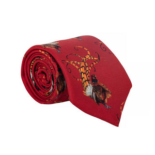 Clare Haggas Bruce Royal Red Silk Tie