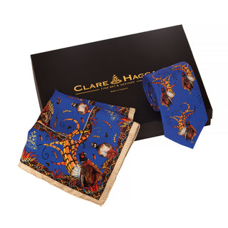 Clare Haggas Bruce Admiral Blue Silk Box Set