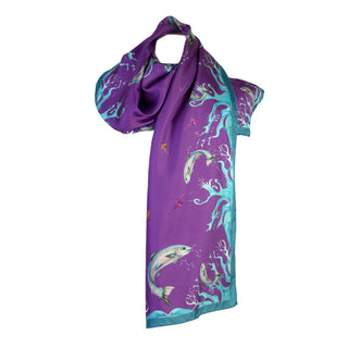 Catch and Release Violet Classic Silk Scarf