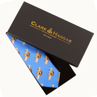 Clare Haggas High Flyer Cobalt Silk Tie