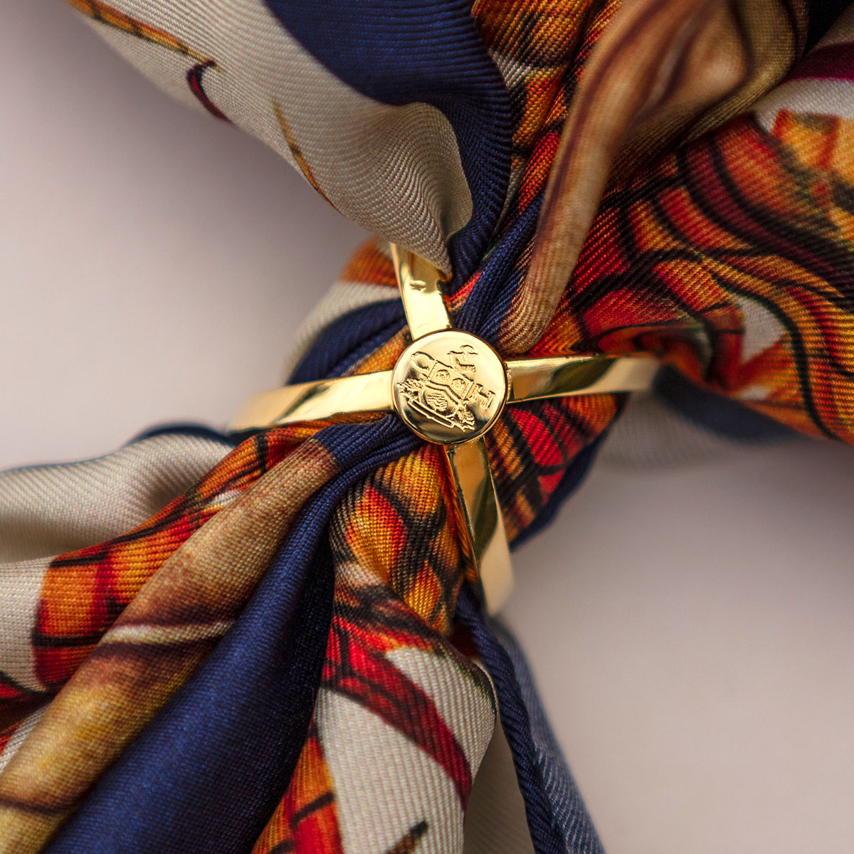 Clare Haggas Classic Clare Haggas Gold Finish Scarf Ring