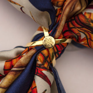 Classic Clare Haggas Gold Finish Scarf Ring